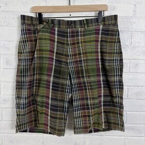 Polo Ralph Lauren Bradburry Fit Shorts Mens 35 Madras Plaid Classic